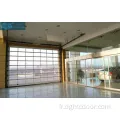 Porte de garage en verre transparent transparent transparent